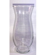 SHIP N 24 HR-Hurricane Clear Glass Flower Vase/Candle Holder 6 1/2” x 2 ... - £11.80 GBP