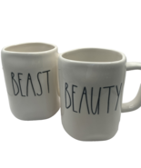 Rae Dunn Lot of 2 Beauty and Beast Coffee Mugs - $18.99