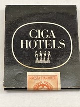 Matchbook Cover Ciga Hotels Full Pack Of Wood Matches In Sealed Matchbook Gmg - $12.38