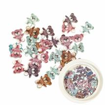 DIY Manicure Wood Pulp Flakes Dragonfly Designs Butterfly Bee Ultrathin ... - $11.46