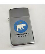 RARE 1978 Zippo Lighter Sanikiluaq N.W.T. Alaska slim advertising polar ... - $1,825.04 MXN