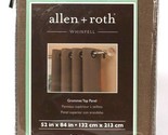 1 Count Allen &amp; Roth Whinfell Camel 52&quot; X 84&quot; Grommet Top Panel Polyeste... - $31.99