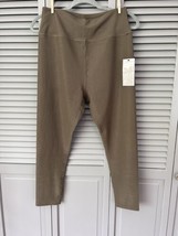 Sage Collective Ribbed Leggings 7/8 Length Moisture Wicking Olive Green ... - $19.40