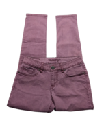 Vanity Womens Slim Leg Jeans Size 27 Purple Wash Distressed Stretch Denim - $511.26 MXN