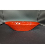 MCM Ceramiche Alfa Oval Bowl  Red Oblong Made in Italy  - £23.59 GBP