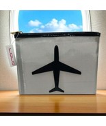 LOLO Airplane Travel Case Bag NWT Grey Mesh Cosmetic Bag - €20,97 EUR