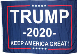Trump 2020 Huge Flag 5x8 Ft 100% Keep America Great Rough Tex 150D Nylon - £42.36 GBP