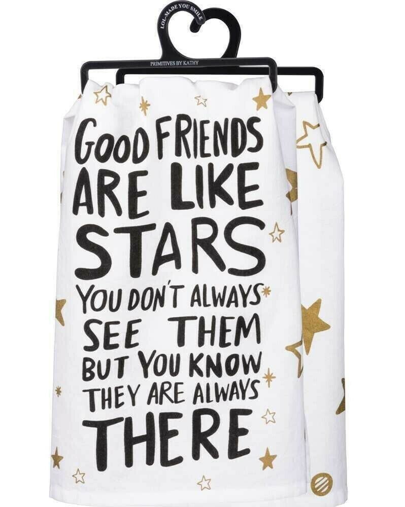 Primitives by Kathy Dish & Tea Towel Good Friends Are Like Stars - $5.89