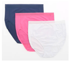 Breezies Comfort Air Effects Breathable Full Briefs Set of 3- PLATINUM, ... - $24.75