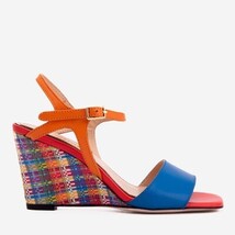 The Mosaic Multicolor Wedge Heel Leather Women Sandal image 5