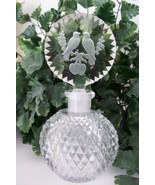 RARE Vintage Czech Perfume Scent Bottle~&quot;Love Birds&quot;~Dauber Intact~Signe... - $357.57 CAD