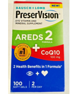 Areds 2 Fomula + CoQ10 - PreserVision 100 Mini Softgels New/Sealed - $35.00