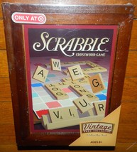 Scrabble Crossword Game Vintage Game Collection in Wooden Box--Sealed - $30.00
