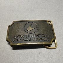 Continental Pipe Line Company Belt Buckle 2 3/4&quot; X 1 3/4&quot; Jostens - $12.24