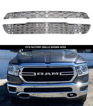 For 2019-2021 Ram 1500 Tradesman Chrome 2 Piece Grille Grill Insert Over... - £110.60 GBP