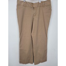 Lane Bryant Dress Pants 14 Womens Plus Size High Rise Brown Straight Leg... - $16.71