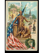 Abe Lincoln Patriotic Tucks 1913 Postcard - $7.95