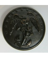 (1) Civil War USMC Marine Brass Button Waterbury Co Eagle Anchor Large 1... - £21.79 GBP