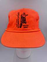 Vtg West Texas Boondocks 1990 Enduro Trucker Hat Cap Dirtbike Motorcycle Neon - £15.44 GBP