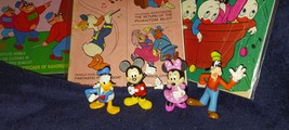 WALT DISNEY CLASSICS (4) OUTSTANDING COVERS &amp; 4 DISNEY FIGURES/ALL VG-VF... - $34.99