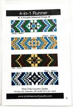 Pine Tree Country Quilts 4-in-1 Runner Pattern A Bargello Rebooted Design - $8.90