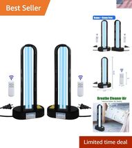 Dual Function UV-C Disinfection Lights 38W 2 Pack with Reliable Remote C... - $90.15