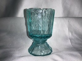 Fenton Art Glass Paneled Daisy Footed Toothpick Candle Holder - £17.24 GBP