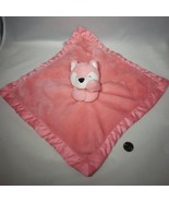 Carter&#39;s Pink White Fox Security Blanket Baby Infant Girls Plush Lovey T... - £18.43 GBP