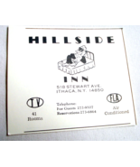 1972 Ad Hillside Inn, 518 Stewart Ave. Ithaca, N.Y. 41 Rooms, Air Condit... - $12.33 CAD