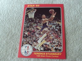 1985 Star Terence Stansbury # 7 Slam Dunk Super 5 X 7 Mint !! - £24.10 GBP