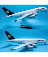 1:160 Lufthansa Airbus A380 Plane Diecast Model Airplane with LED NEW - $197.99