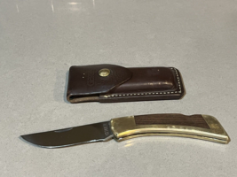 Vintage Gerber Folding Sportsman III 3 Knife &amp; Original Sheath Factory E... - $145.03