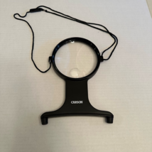 Carson Magnifying Glass With Cord Hands Free Crafts Embroidery Black - $9.99