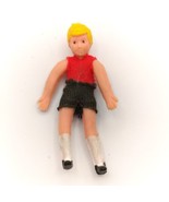 Boy Miniature Doll House Rubber Figure Vintage Toy Brother Son - $12.95