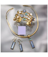 Smithsonian Bahamas Topaz &amp; Kyanite Necklace, Bracelet &amp; Earring Jewelry... - £101.63 GBP