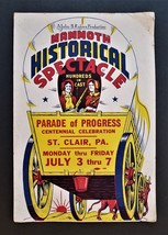 1961 Vintage St Clair Pa Centennial Celebration Sign John B Rogers Prod Play Ad - £53.93 GBP