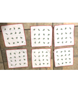 Holly &amp; Berries Christmas Set of 6 Cotton Square Cloth Napkins - $13.56 CAD