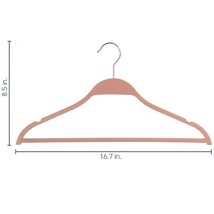 Elama Home 20 Piece Biodegradable Coat Hangers in Pink - £26.87 GBP