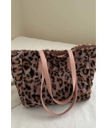 Leopard Fluff Tote Bag - $29.45 CAD