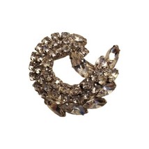 Vintage Rhinestone Brooch Crystal Estate Pear Teardrop Costume Jewelry 1... - £22.07 GBP
