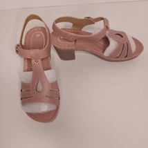 Women&#39;s Pink Fish Mouth 3&quot;Inch Square Heel Sandals Size  6 1/2 NWOT - £22.89 GBP