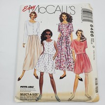 Vtg Easy McCalls Sewing Pattern UnCut 6466 Miss Top Split Skirt Shorts 12-14-16 - $6.89