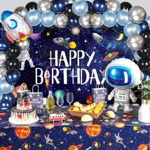 Outer Space Birthday Party Decoration Set, 1 Outer Space Solar System Ga... - $42.99