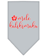 Mele Kalikimaka Screen Print Bandana Grey Small - £9.28 GBP