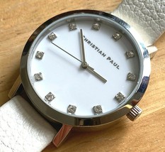 Unused Christian Paul Sydney Unisex 50m Steel Analog Quartz Watch New Battery - $36.09