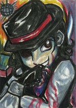 Original Concept Art TWINKLES Dark Horror Japanese Anime Sketch Card ACEO Maia - £19.97 GBP