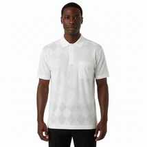 Mens Polo Shirt Slinky Sheer Short Sleeves Soft Touch by Stacy Adams 3703 White image 5