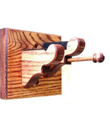 Oak Wooden Wall Mount Violin &amp; Bow Hanger - Stringed Instrument Display - $464.68 MXN