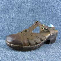 Born Concept  Women Clog Sandal Shoes Brown Leather Size 8 Medium - £19.90 GBP