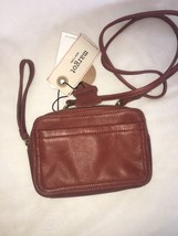 Margot New York Crossbody wristlet belt bag brown leather new - £102.54 GBP